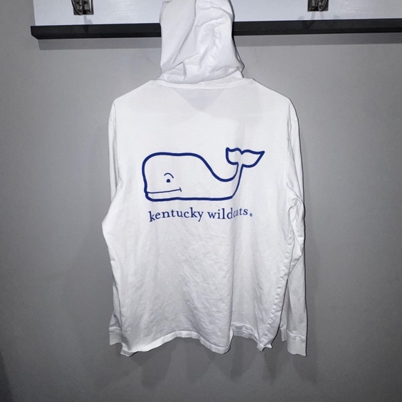 Vineyard Vines Men's Long Sleeve Hooded T-Shirt UK Kentucky Wildcats Graphic L - Picture 8 of 9